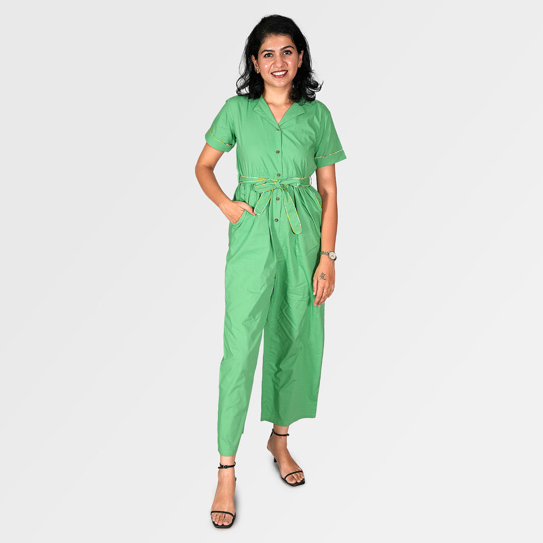 The Daily Green Jumpsuit