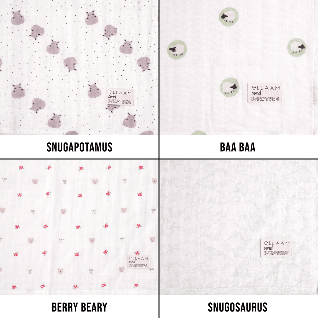 Organic Swaddle Wraps - Pack Of 3
