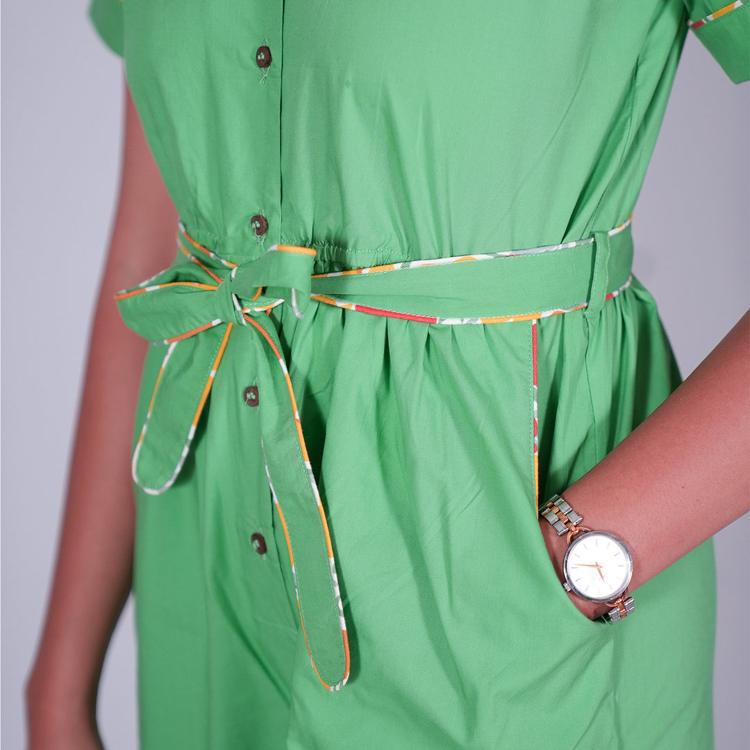 The Daily Green Jumpsuit