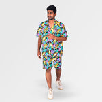 Load image into Gallery viewer, Tropic Like It&#39;s Hot Black Co-ord - Relaxed Fit
