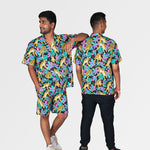 Load image into Gallery viewer, Tropic Like It&#39;s Hot Black Co-ord - Relaxed Fit
