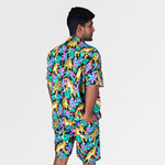 Load image into Gallery viewer, Tropic Like It&#39;s Hot Black Co-ord - Relaxed Fit

