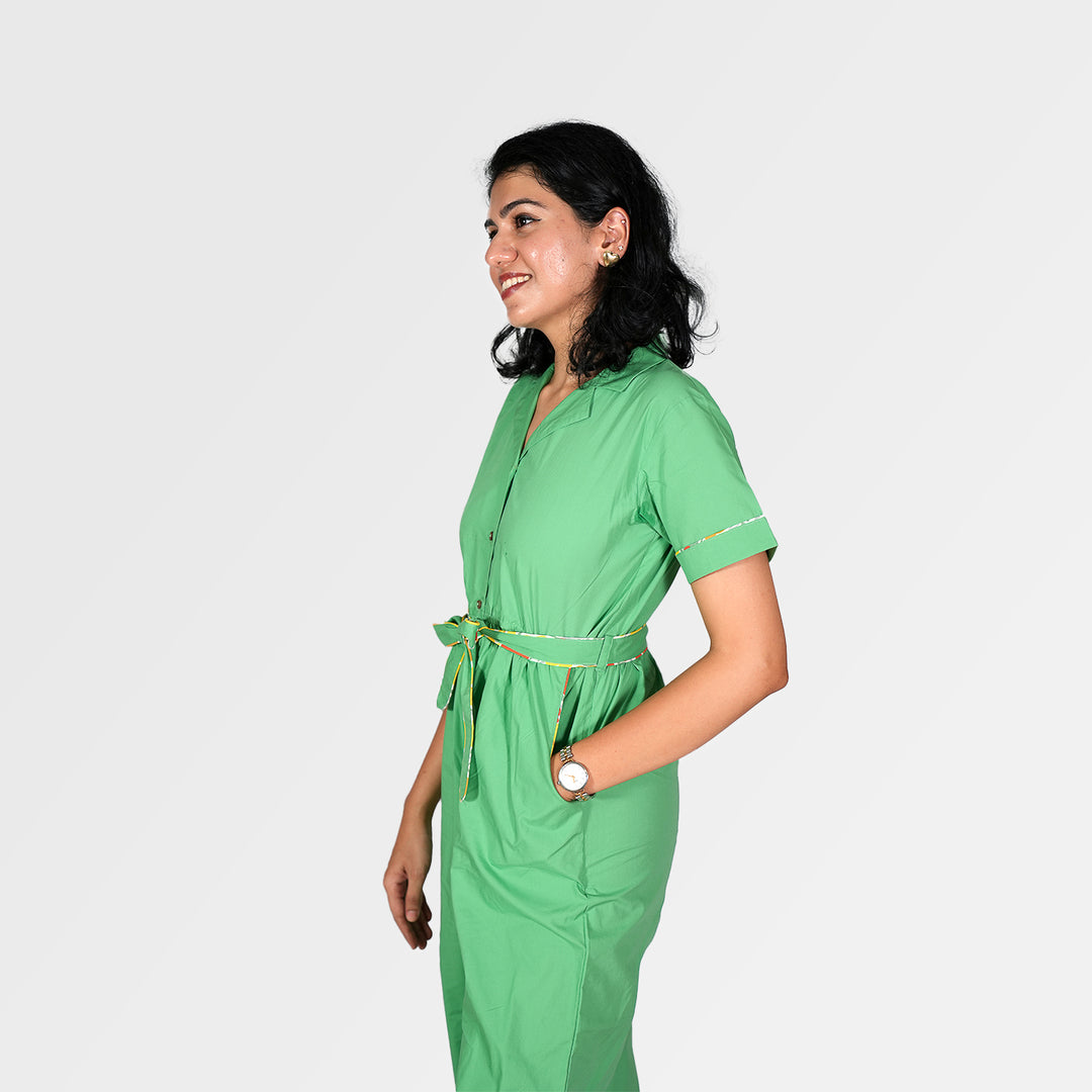 The Daily Green Jumpsuit