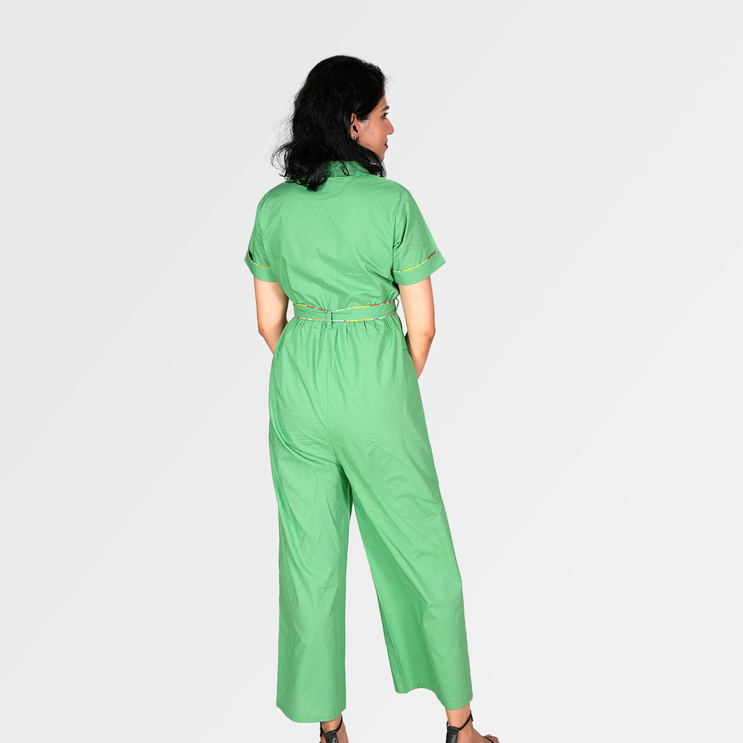 The Daily Green Jumpsuit