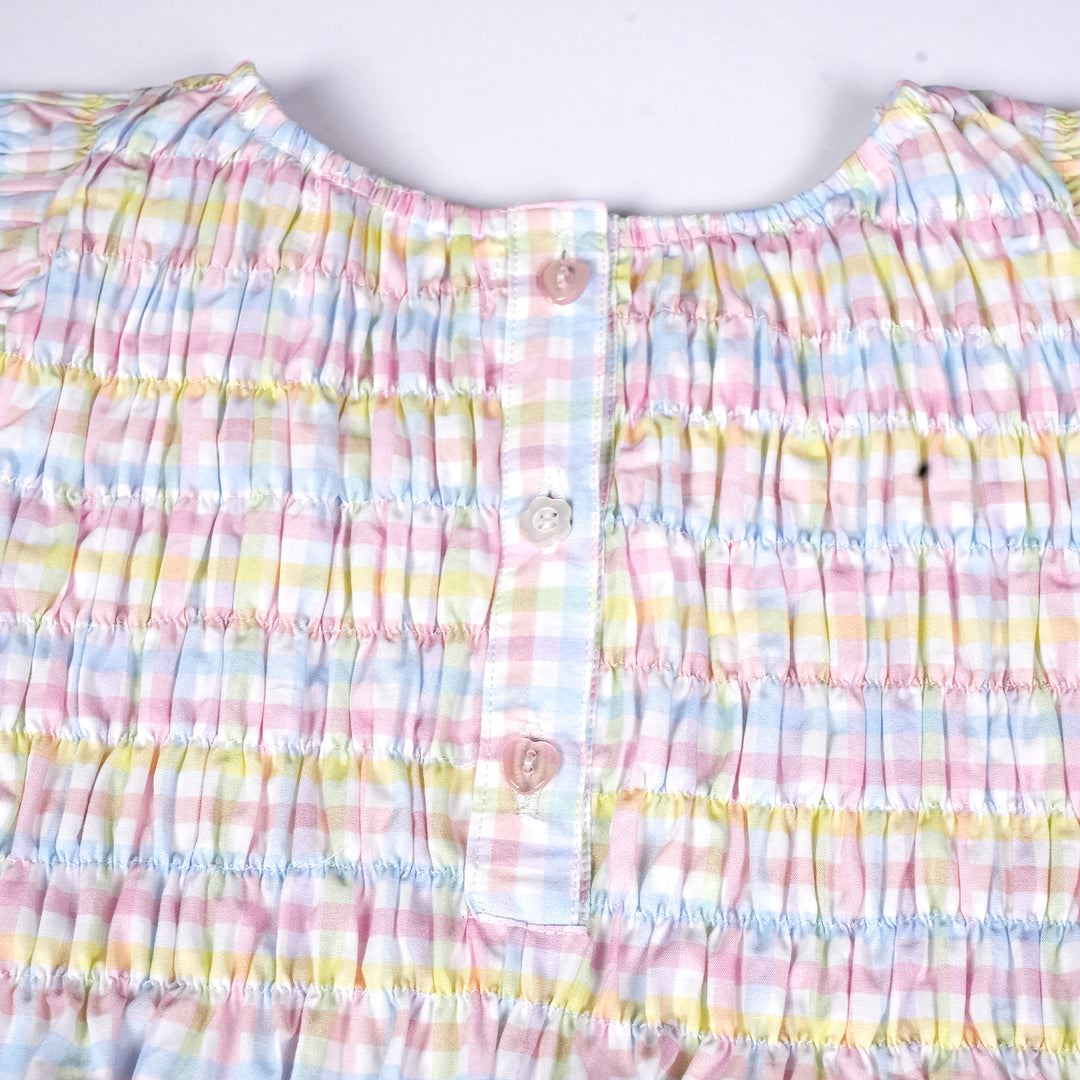 Rainbow Gingham Dress
