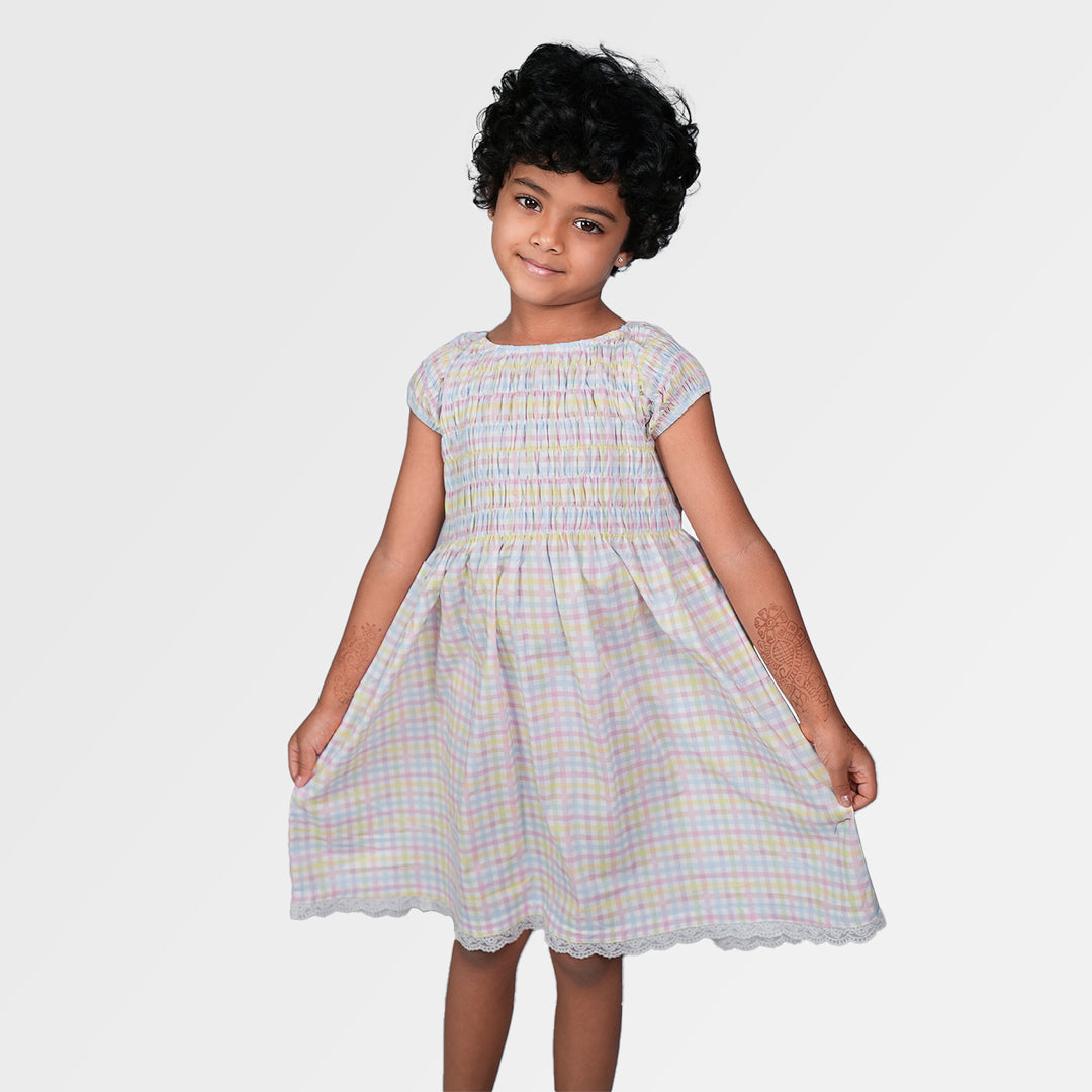 Rainbow Gingham Dress