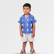 Blue Blossom Camp Shirt