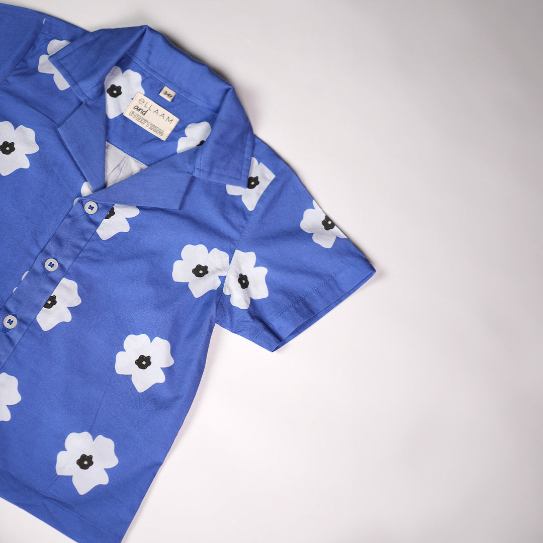Blue Blossom Camp Shirt