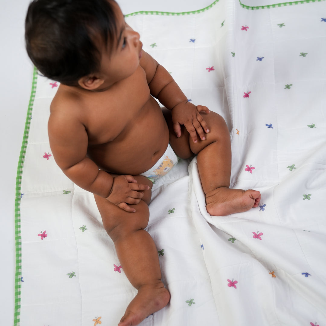 Dotterfly Dreams Double Sided 
Baby Blaket & Playmat