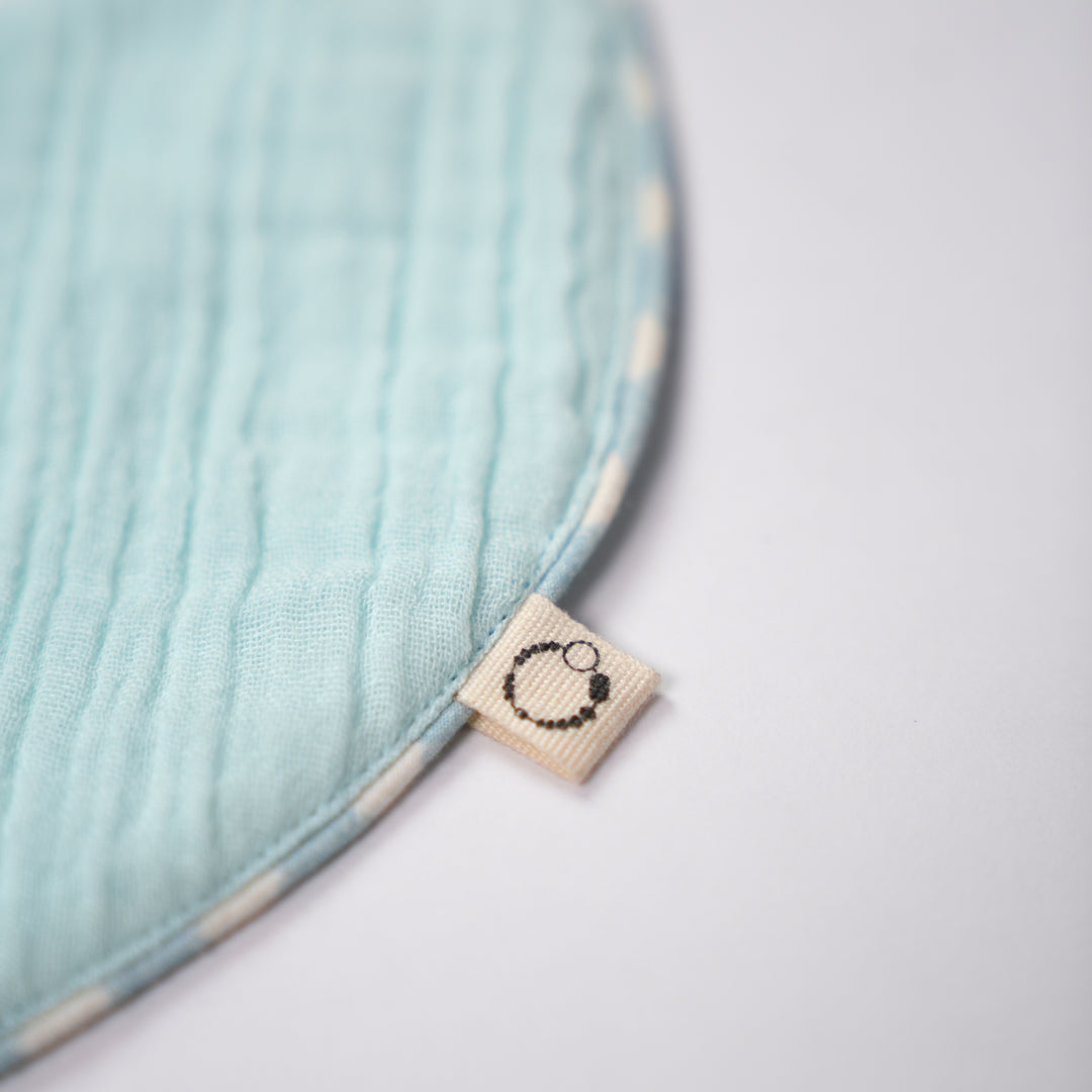 Cloudberry Kiss Reversible Bib With Piping