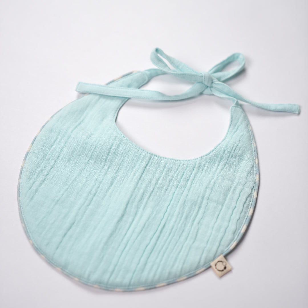 Cloudberry Kiss Reversible Bib With Piping