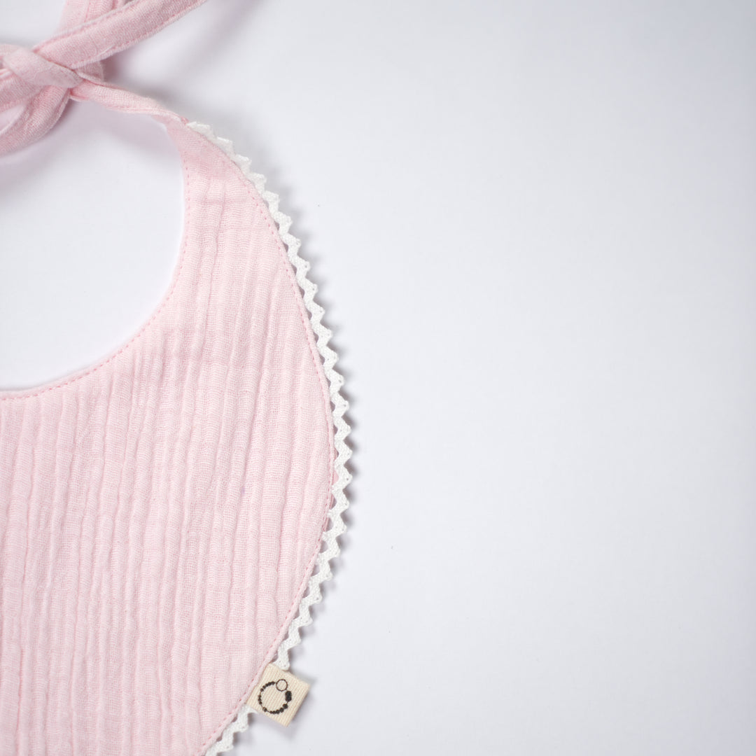 Rosie Posie Reversible Lace Bib