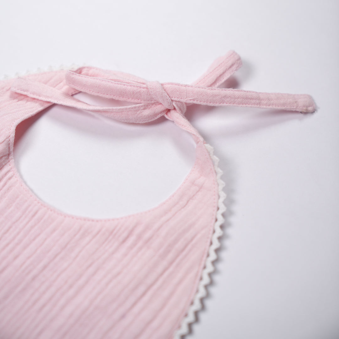 Rosie Posie Reversible Lace Bib