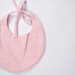 Load image into Gallery viewer, Rosie Posie Reversible Lace Bib
