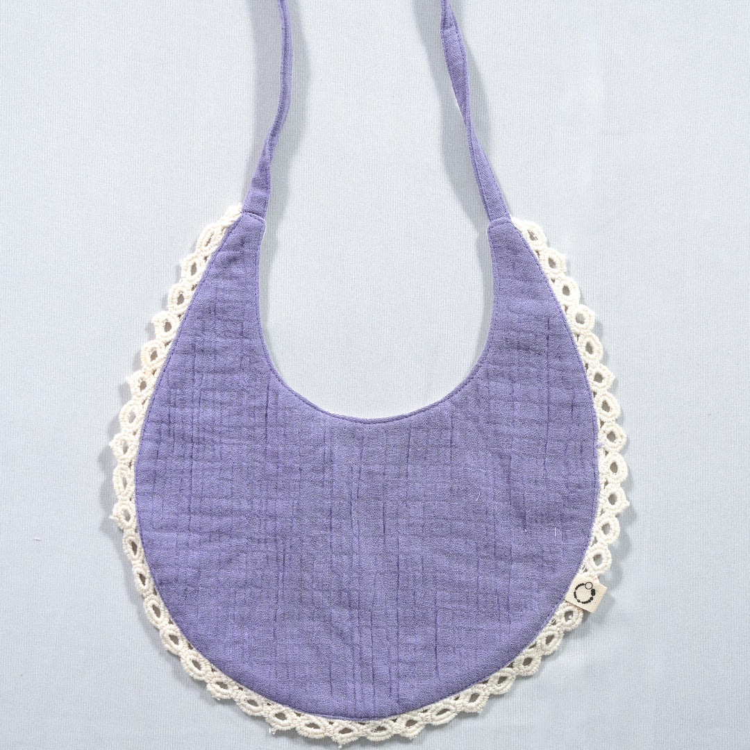Violet Love Reversible Lace Bib