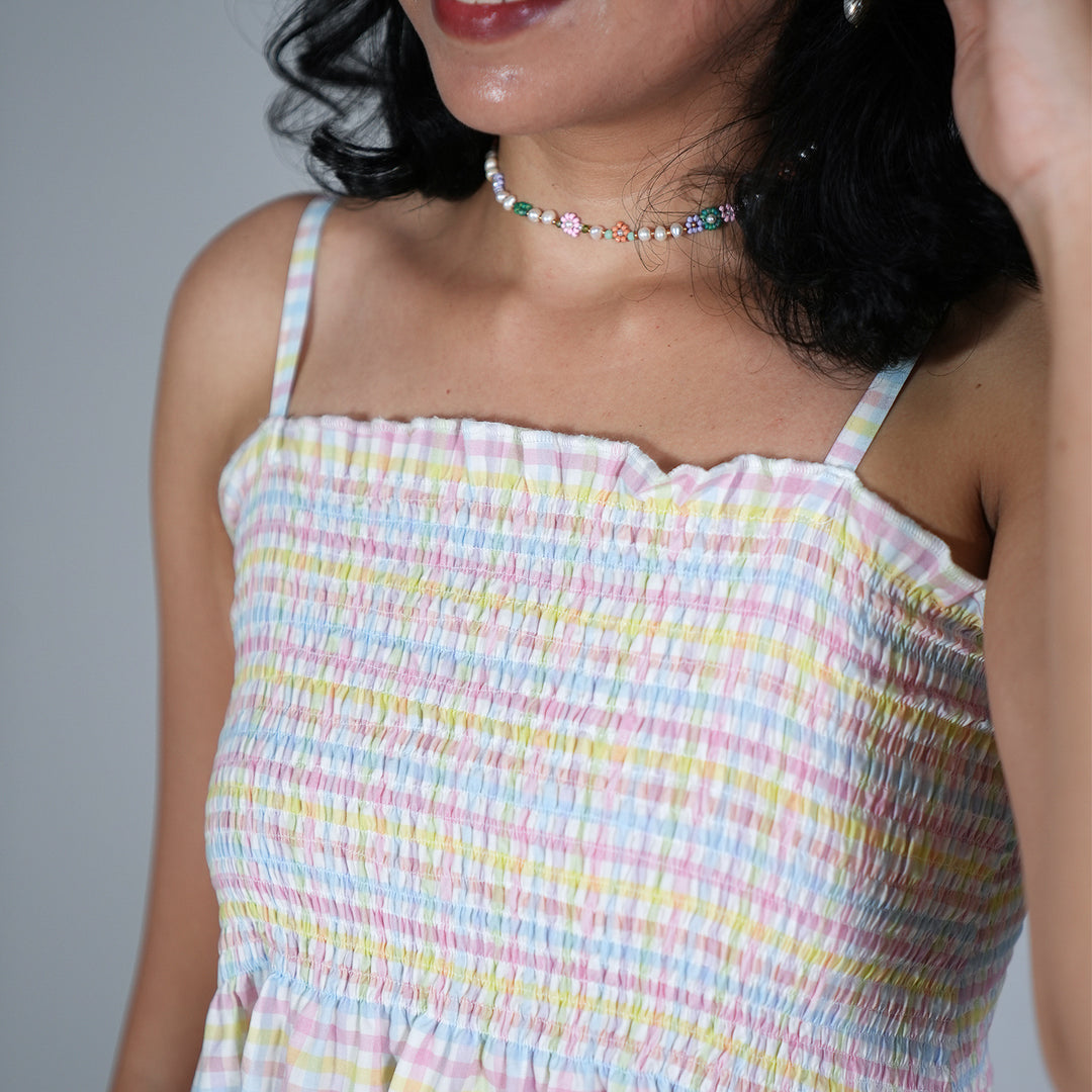 Pastel Picnic Summer Dress